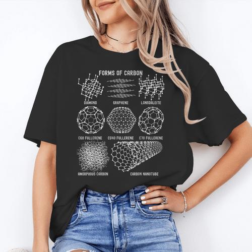 Sheldon Nerdy Forms Carbon Nanotubes Chemistry Teacher Geek Women's T-Shirt - teacherstshirts.com AU