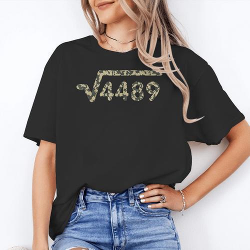 Square Root 4489 Slang Math Teacher Six Seven 6 7 Meme Camo Women's T-Shirt - teacherstshirts.com UK