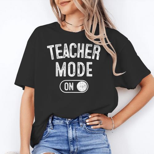 Teacher Mode On School Education Educator Women's T-Shirt - teacherstshirts.com AU
