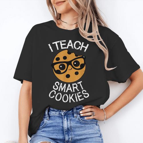 Teacher Shirt I Teach Smart Cookies Shirt Nerd Tee Women's T-Shirt - teacherstshirts.com AU