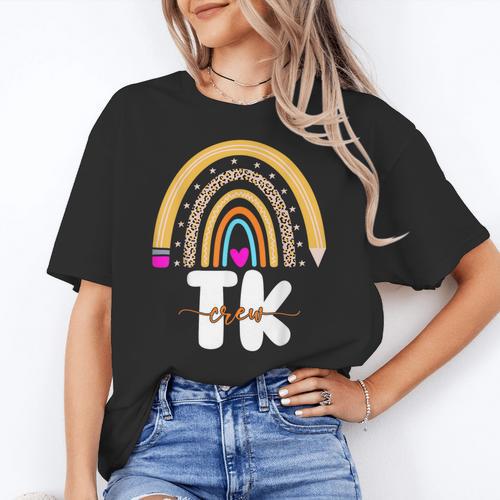 Team TK Transitional Kindergaten TK Crew Squad Teacher Kids Women's T-Shirt - teacherstshirts.com AU