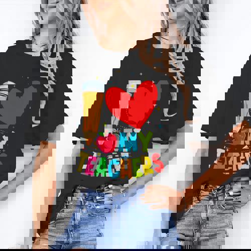 Teens Graduation I Heart My Teachers I Love My Teachers Women&#x27;s T-Shirt - teacherstshirts.com