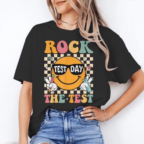 Test Day Rock The Test Teacher Testing Day You Got This Women's T-Shirt - teacherstshirts.com