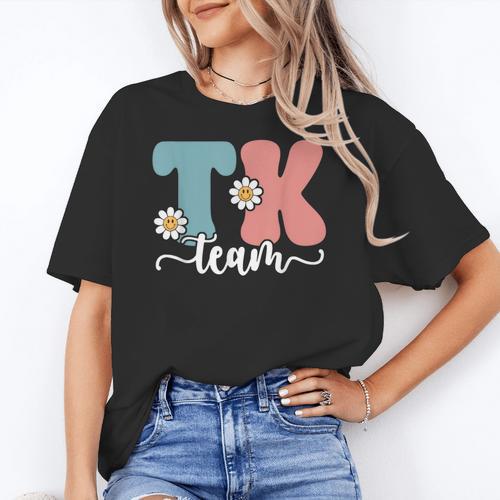TK Team Back To School Teachers Students Team TK Women's T-Shirt - teacherstshirts.com