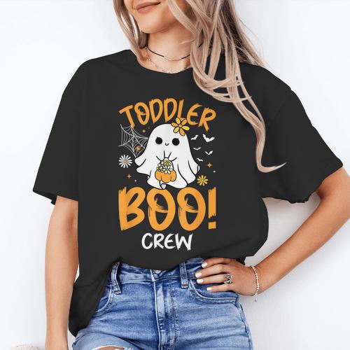 Toddler Boo Crew Babysitters Daycare Teacher Halloween Party Women's T-Shirt - teacherstshirts.com UK