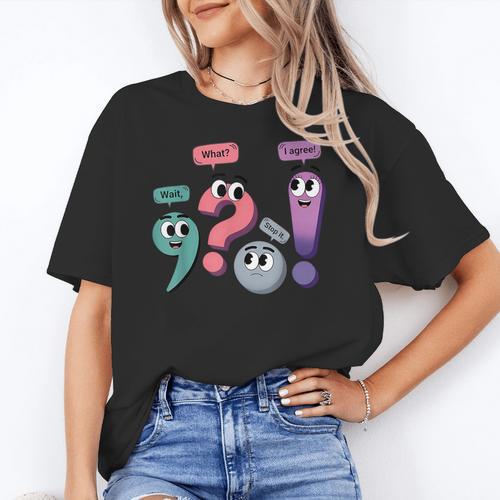 Wait What Stop It I Agree Grammar English Teacher Women's T-Shirt - teacherstshirts.com DE