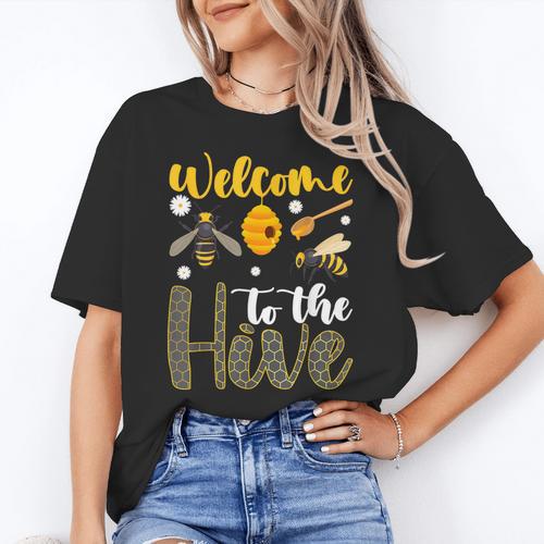 Welcome To The Hive Bee Teacher Back To School Women's T-Shirt - teacherstshirts.com