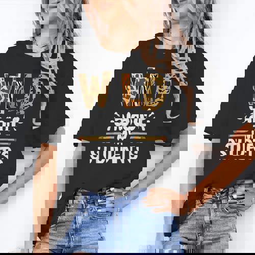 Wild About My Students School Teachers And Students Women&#x27;s T-Shirt - teacherstshirts.com