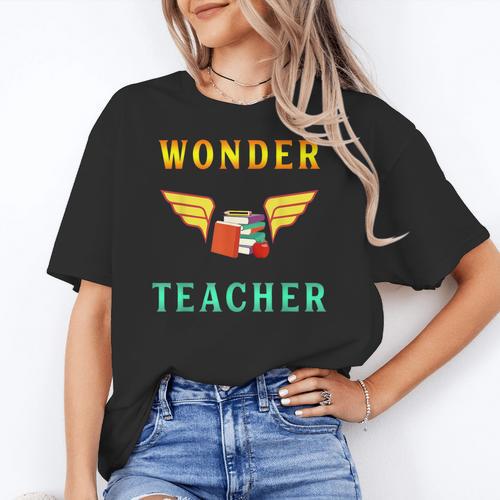 Wonder Teacher Instructor Professor Proud Literature Men Women Girls Kids T-Shirt Women's T-Shirt - teacherstshirts.com DE