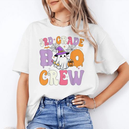 3rd Grade Boo Crew Spooky Third Grade Halloween Teacher Women's T-Shirt - teacherstshirts.com