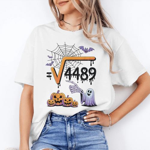4489 Square Root 67 Math Teacher Halloween Costume Professor Women's T-Shirt - teacherstshirts.com AU