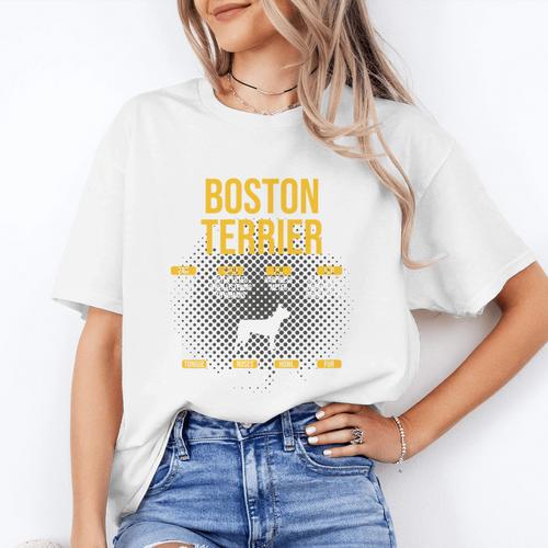 Anatomy Of Boston Terrier Dog Lover Women's T-Shirt - Bostonterriersmerch.com