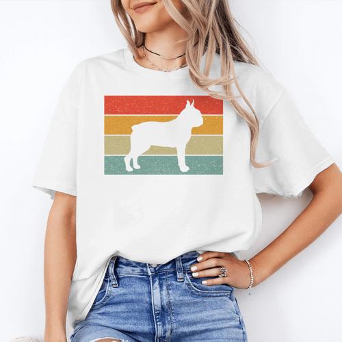Boston Terrier Dog Lover Retro Vintage Cool For Dog Owner Women's T-Shirt - Bostonterriersmerch.com