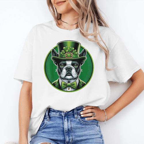 Boston Terrier Dog St Patricks Day Irish Pet Lover Men Women Kids Women's T-Shirt - Bostonterriersmerch.com