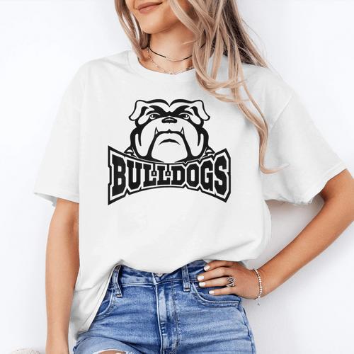 Bulldogs Teacher Student School Sports Fan Team Spirit Women's T-Shirt - teacherstshirts.com