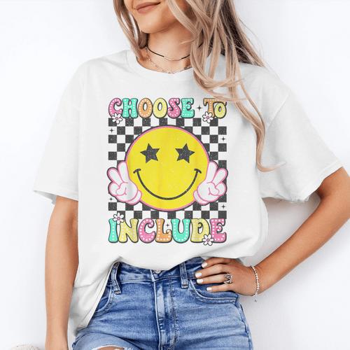 Choose To Include Special Education Teacher Autism Awareness Women's T-Shirt - teacherstshirts.com DE