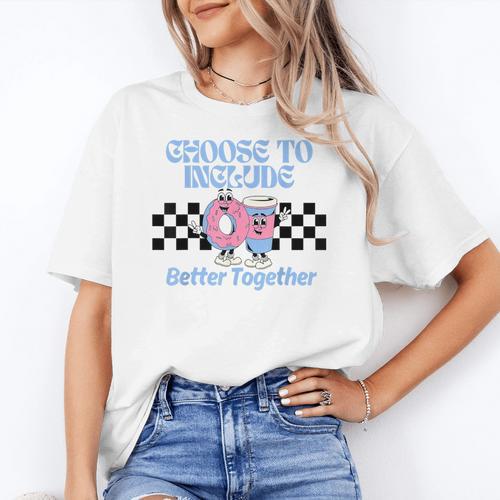 Choose To Include Special Education Teacher Autism Awareness Women's T-Shirt - teacherstshirts.com DE