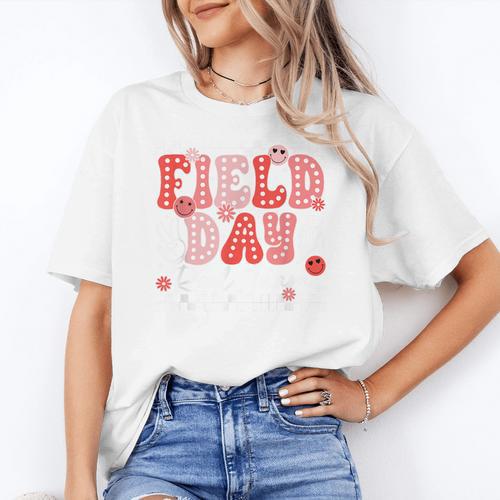 Field Day Red Team Outdoor Field Day Games For Kids Teacher Women's T-Shirt - teacherstshirts.com AU