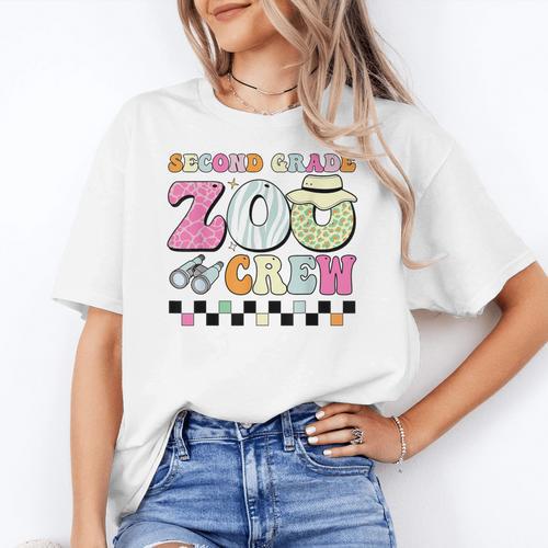 Field Zoo Trip Shirt For Teacher Second Grade Crew Women's T-Shirt - teacherstshirts.com