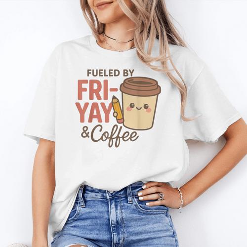 Friyay Teacher Coffee Friday School Cute Fri Yay Women's T-Shirt - teacherstshirts.com