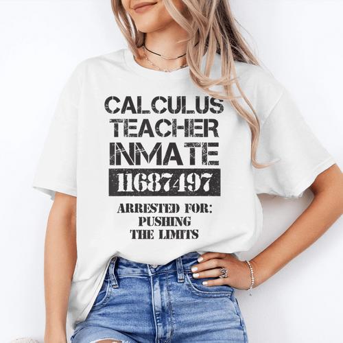Halloween Calculus Teacher Prisoner Costume Women's T-Shirt - teacherstshirts.com UK