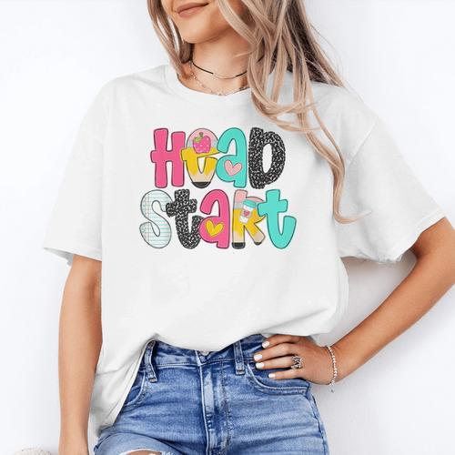 Head Start Team Homeschool Teacher Headstart Back To School Women's T-Shirt - teacherstshirts.com CA