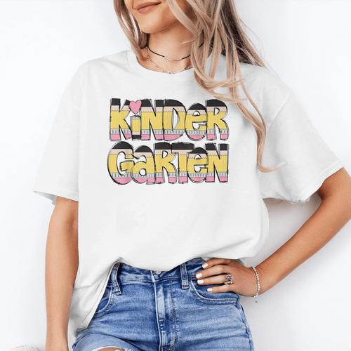 Kindergarten Pencil First Day Of School Teacher Toddler Kids Women's T-Shirt - teacherstshirts.com