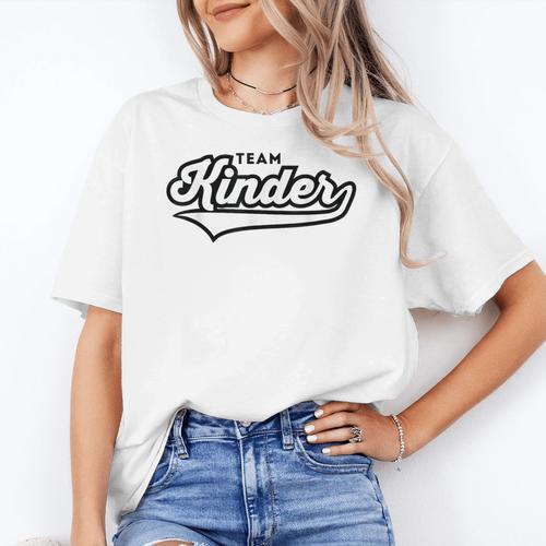 Kindergarten TEAM School Teacher Kinder Baseball-Style Shirt Women's T-Shirt - teacherstshirts.com AU