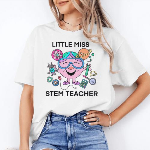 Little Miss Stem Teacher Women's T-Shirt - teacherstshirts.com UK