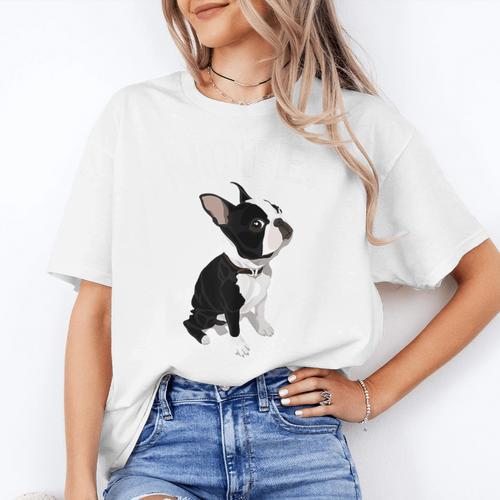 Love NOPE Boston Terrier Dog Lover Women's T-Shirt - Bostonterriersmerch.com UK