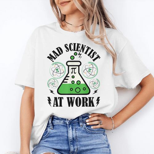 Mad Scientist Science Teacher Halloween Costume Teen Girls Women's T-Shirt - teacherstshirts.com UK
