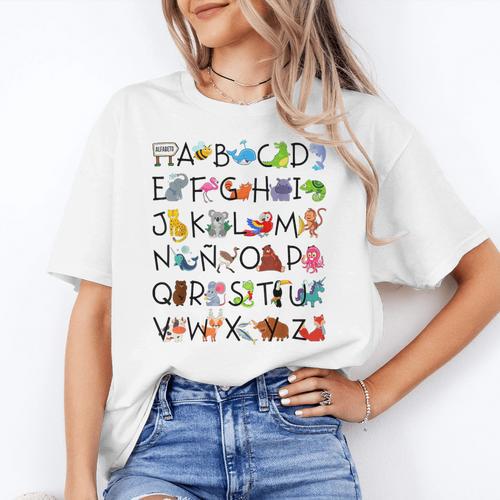 SPANISH ALPHABET MAESTRA SPANISH TEACHER Women's T-Shirt - teacherstshirts.com AU