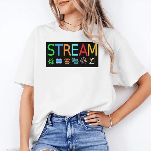 Stream Technology Robotics Shirt For Teachers And Students Premium Tri-Blend Women's T-Shirt - teacherstshirts.com