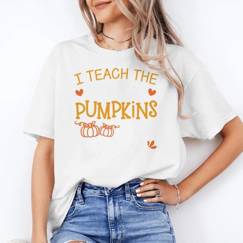 I Teach The Cutest Pumpkins In The Patch Shirt Teacher Women's T-Shirt - teacherstshirts.com CA