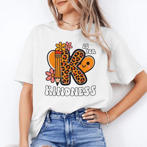 Unity Day Shirt Kindness Orange Teacher Kids Be Kind Women's T-Shirt - teacherstshirts.com UK