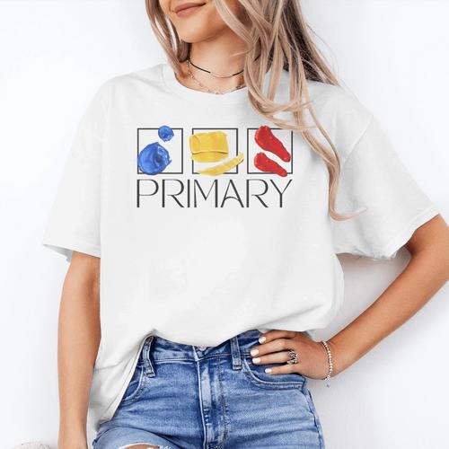 Women Art Teacher Back To School Artist Primary Color Theory Women's T-Shirt - teacherstshirts.com AU