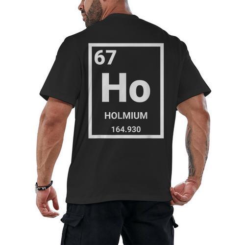 6 7 Meme Science Teacher Chemistry Holmium Men's Back Print T-Shirt - teacherstshirts.com