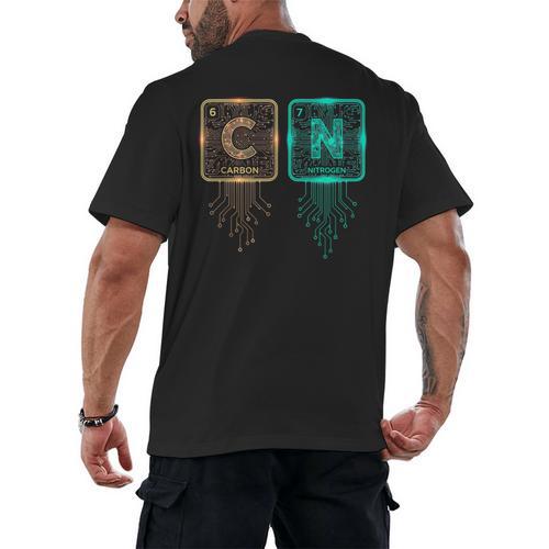 6 7 Science Chemistry Teacher Periodic Table Meme Men's Back Print T-Shirt - teacherstshirts.com AU
