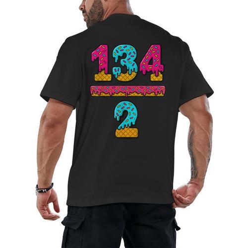 67 Ice Cream Drip Meme Division Math Teacher Gen Alpha Slang Men's Back Print T-Shirt - teacherstshirts.com AU