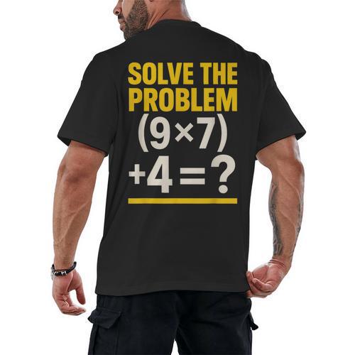 67 Meme Math Teacher School 6-7 Brain Rot Six Seven Men's Back Print T-Shirt - teacherstshirts.com AU