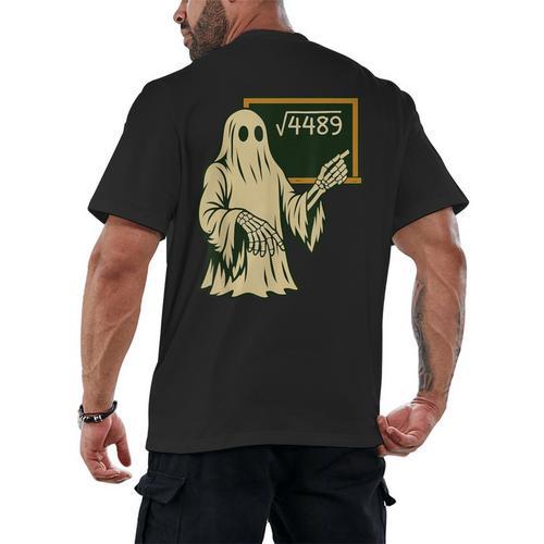 67 Meme Square Root 4489 Slang Math Teacher Skeleton Men's Back Print T-Shirt - teacherstshirts.com UK