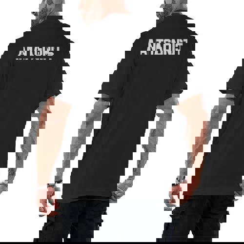 Antagonist English Literature Teacher Costume T Shirt Men&#x27;s Back Print T-Shirt - teacherstshirts.com