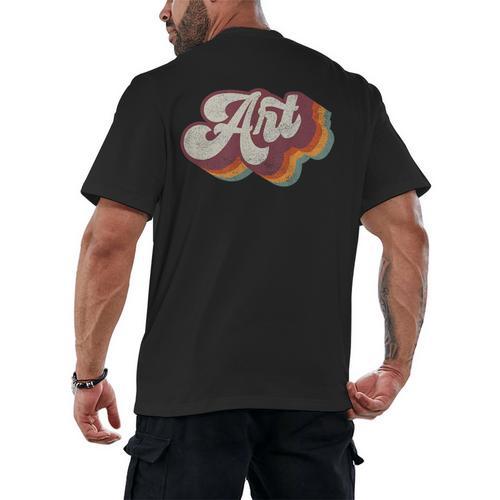 Art Teacher Back To School Men's Back Print T-Shirt - teacherstshirts.com