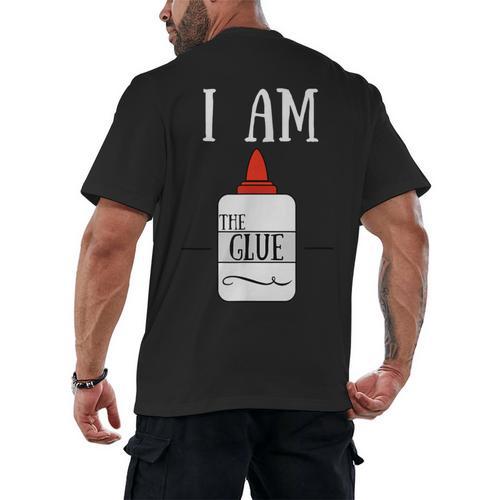 Art Teacher T-Shirt I Am The Glue Men's Back Print T-Shirt - teacherstshirts.com AU