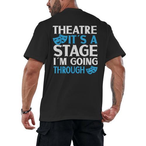 Theater Teacher Drama Teacher Theater Nerd Actor Men Women Kids Men's Back Print T-Shirt - teacherstshirts.com UK