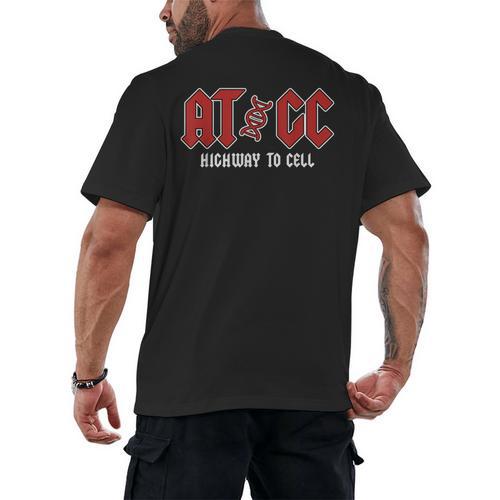ATGC Teacher Student Biology Men's Back Print T-Shirt - teacherstshirts.com