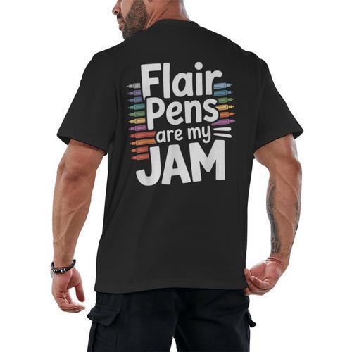 Back To School Teacher Flair Pens Are My Jam Men's Back Print T-Shirt - teacherstshirts.com