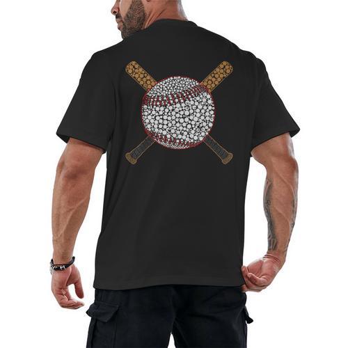 Baseball Happy Dot Day Shirts For Kids Men Women Teacher Men's Back Print T-Shirt - teacherstshirts.com UK