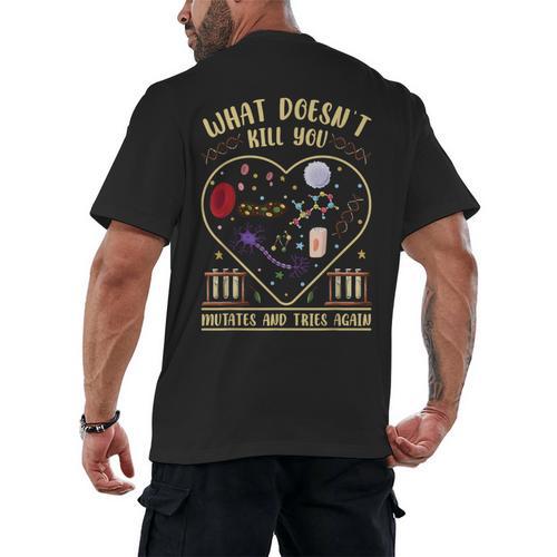 Biology Teacher Men's Back Print T-Shirt - teacherstshirts.com