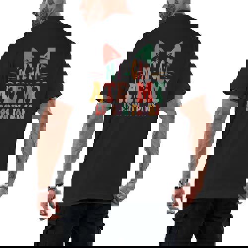 My Cat Ate My Lesson Plans Teacher Sarcastic Men&#x27;s Back Print T-Shirt - teacherstshirts.com